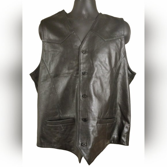 Cripple Creek Leather Vest - Picture 2 of 6